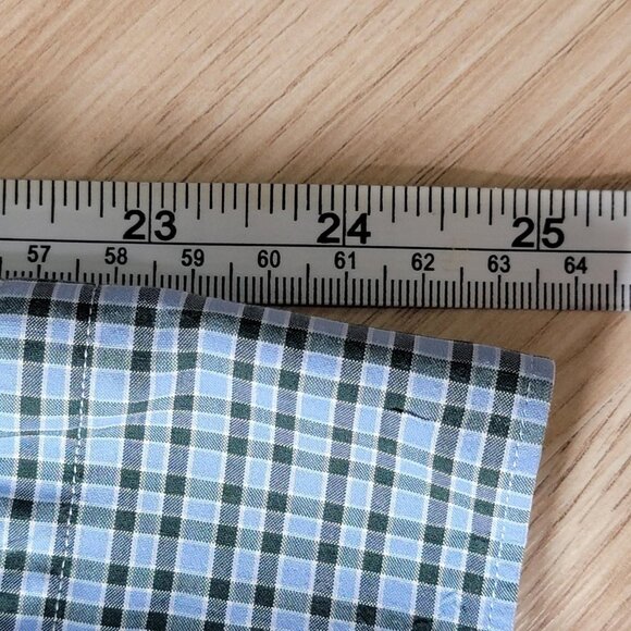Peter Millar Shirt Mens XL Blue Plaid Crown Crafted Button Down Long Sleeve - Picture 6 of 11